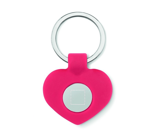 Porte-clés en silicone avec jeton